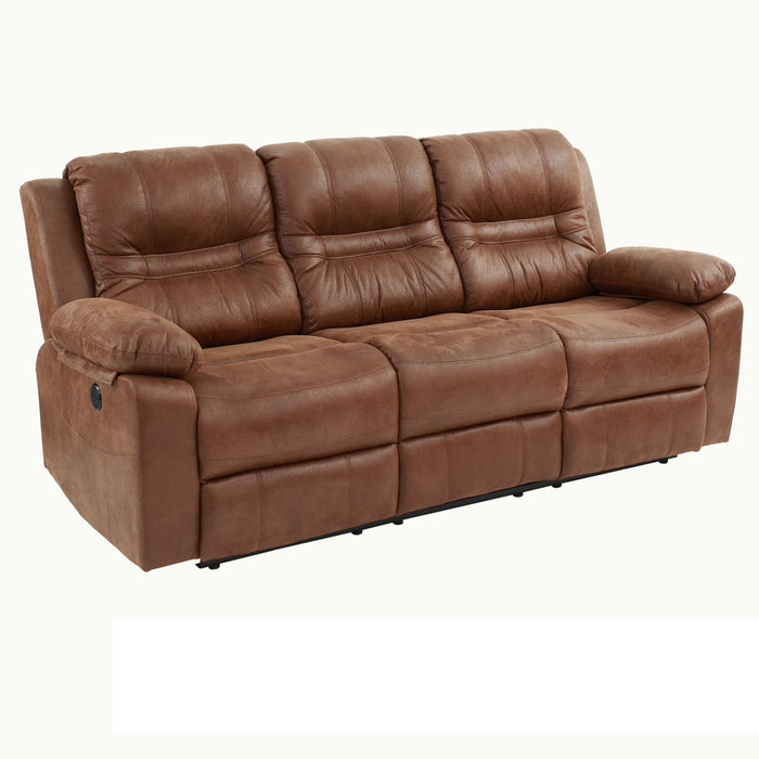 Modern Contemporary Power Reclining Sofa With USB Port