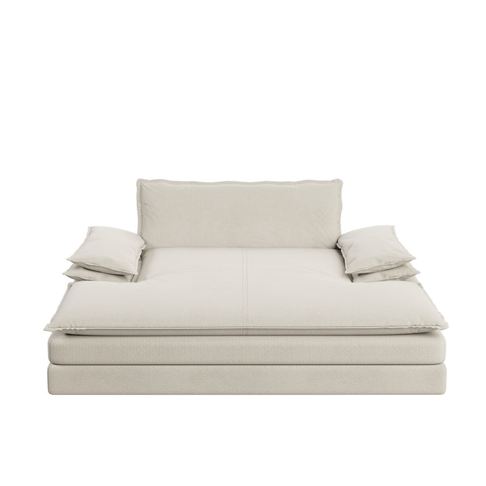 Modern Oversized Double Chaise Lounge Chair