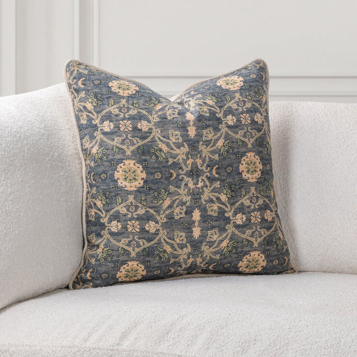 Ira - 22" x 22" Accent Pillow - Blue Sea Multi