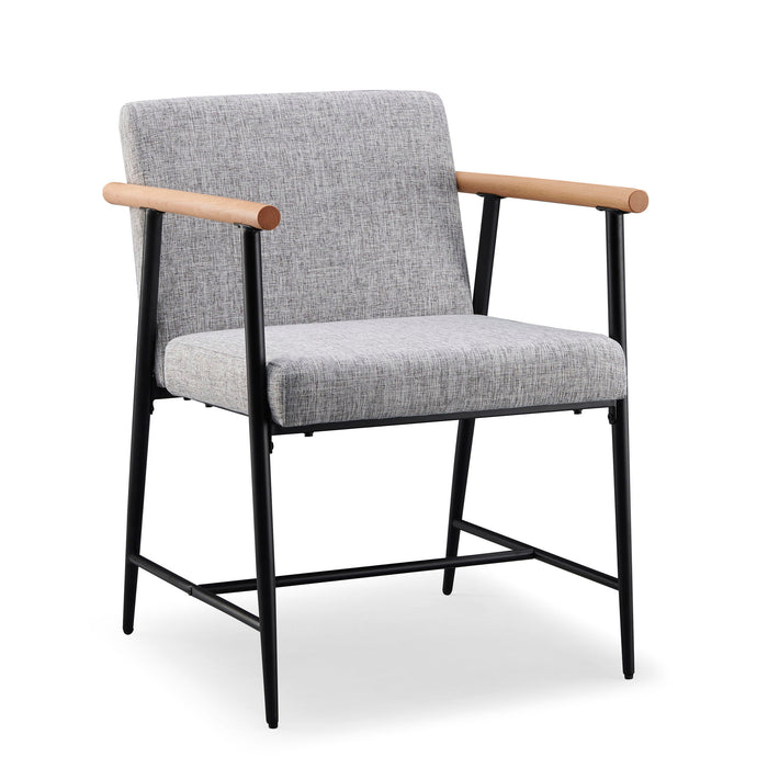 Modern Dining Chair With Iron Frame (Set of 2)