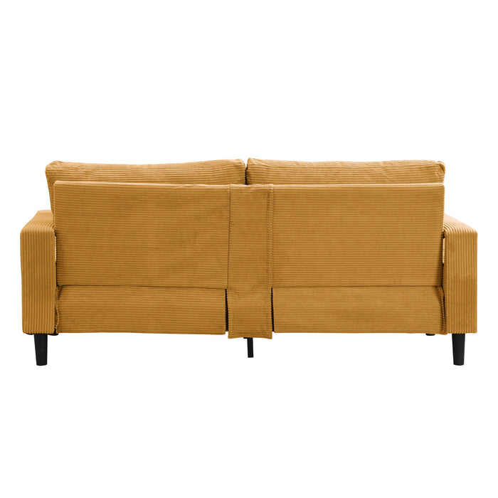 Modern Upholstered 2 Piece Sofa Set With 3 Seater And 2 Seater