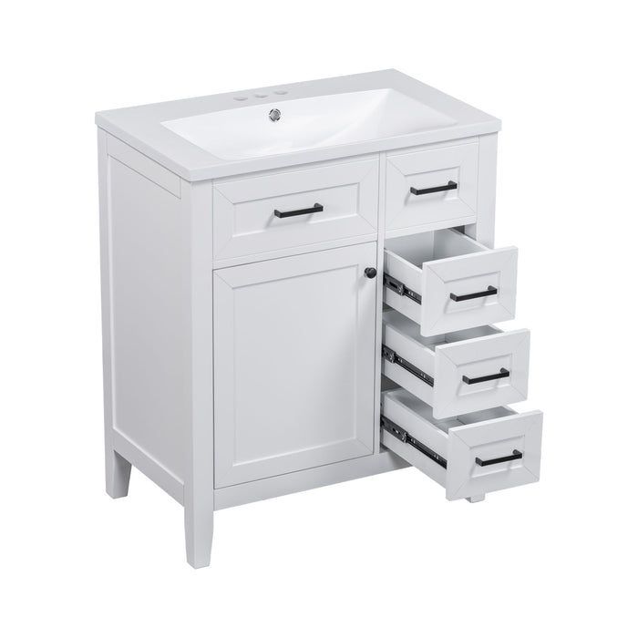 Modern Bathroom Vanity With Sink Combo, 3 Drawers