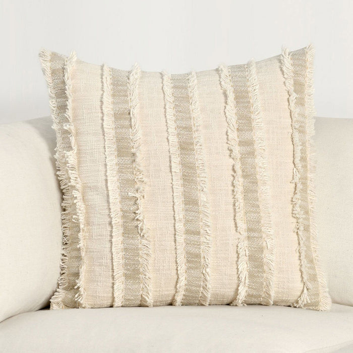 Nenna - 22" x 22" AF Pillow - Natural / Ivory