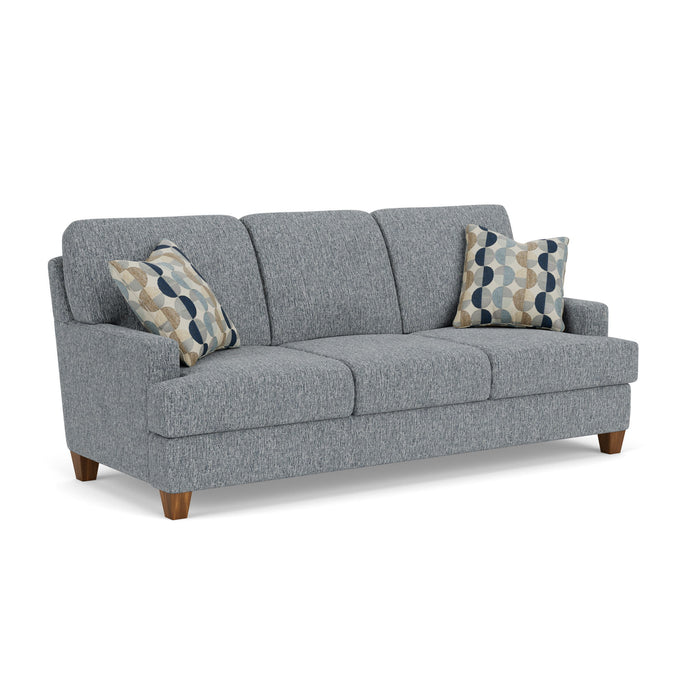 Moxy - Fabric Sofa, T-Shaped Seat Cushion, Straight Track Arms