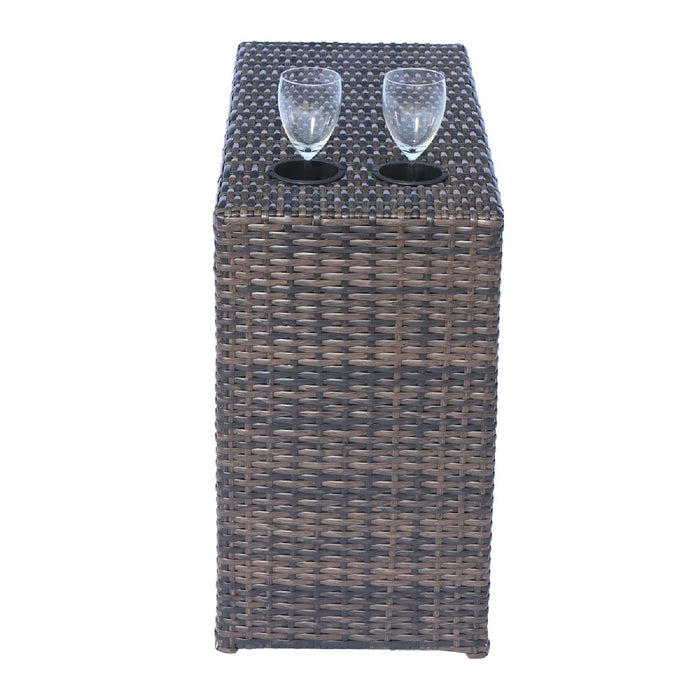 Comfortable Modern Patio Rattan Sectional Set With Cushions