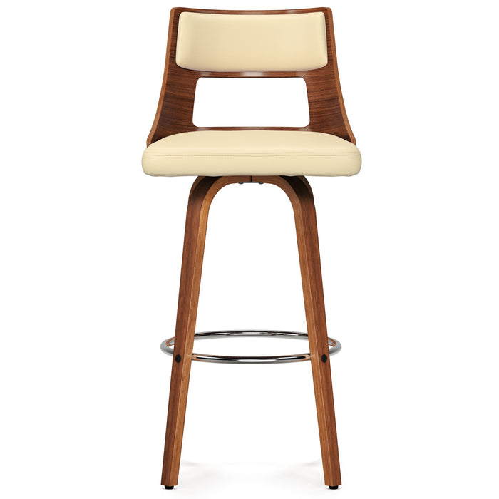 Dallyn - Swivel Bar Stool (Set of 2) - Cream