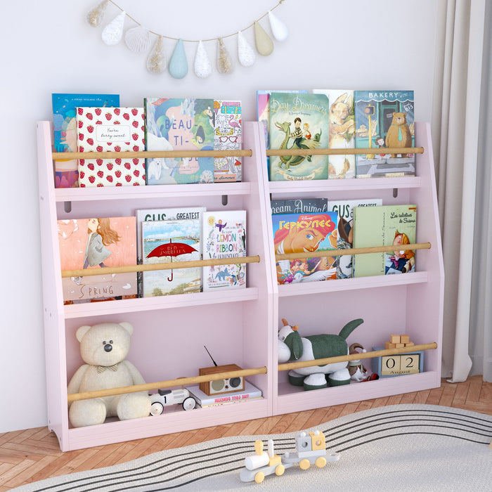 3 Tier Book Shelf, Compact Storage For Bedrooms