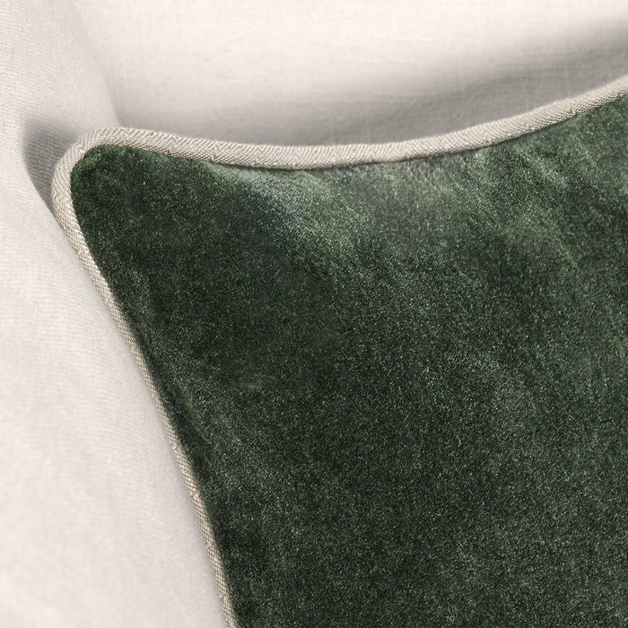 Heirloom Velvet - SLD Pillow - Forest Green