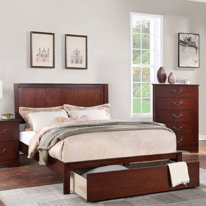 Bed With 2 Panel Headboard