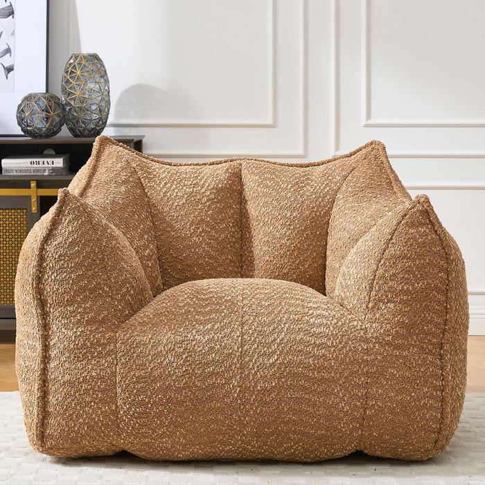 Comfortable Chenille Sofa Chairs With Highly Resilient Foam For Living Rooms And Bedrooms
