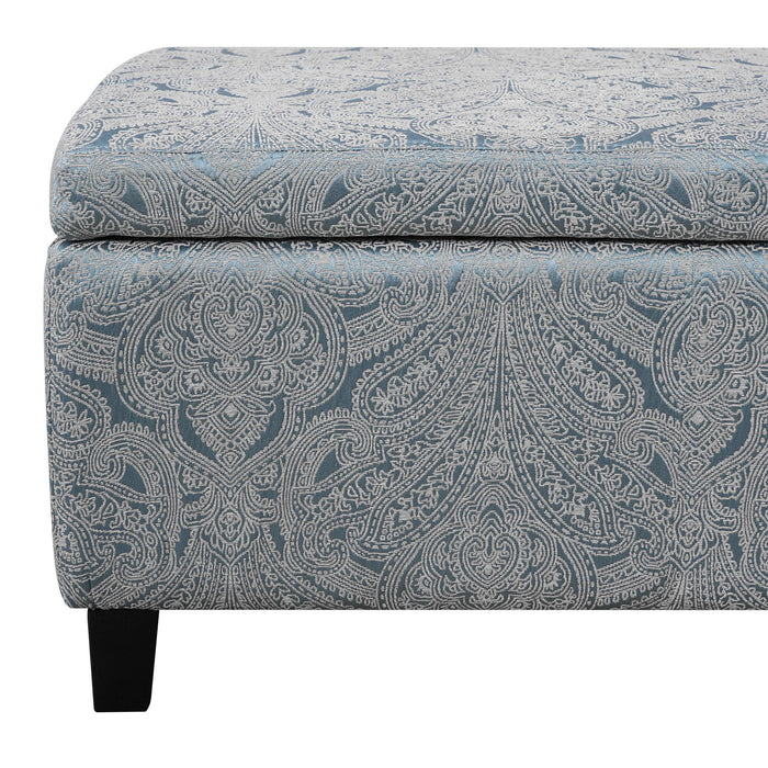 Indoor Storage Ottoman Bench With Hidden Storage - Pattern