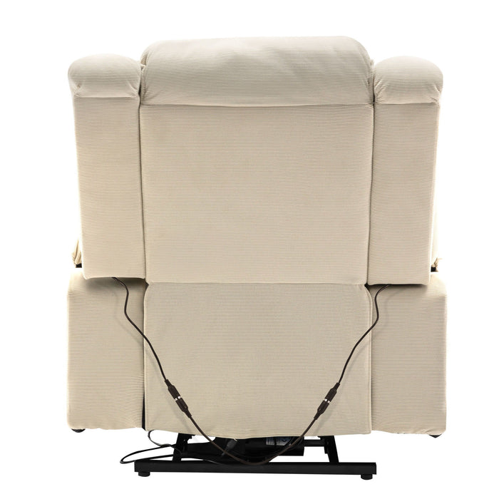 Massage Recliner Power Lift Chair With Adjustable Massage And Heating Function