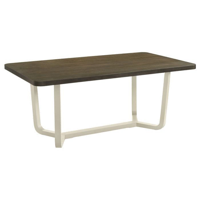 Sexton - Rectangular Dining Table With Base - Brown