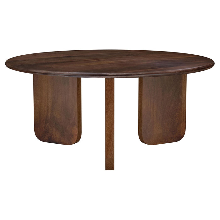 Columbo - 3 Piece Coffee And End Table Set With Round Tops - Brown