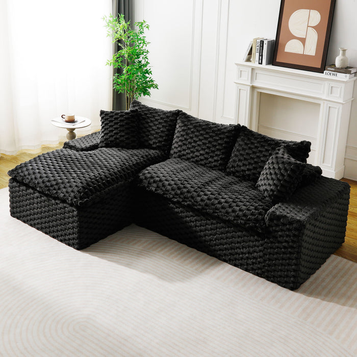 Modular Sofa, Convertible Twin Seat With Chaise Lounge