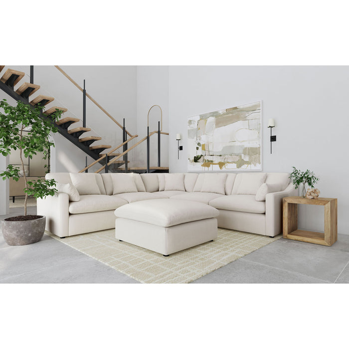 Greeley - 6 Piece Upholstered Modular Sectional Sofa - Ivory