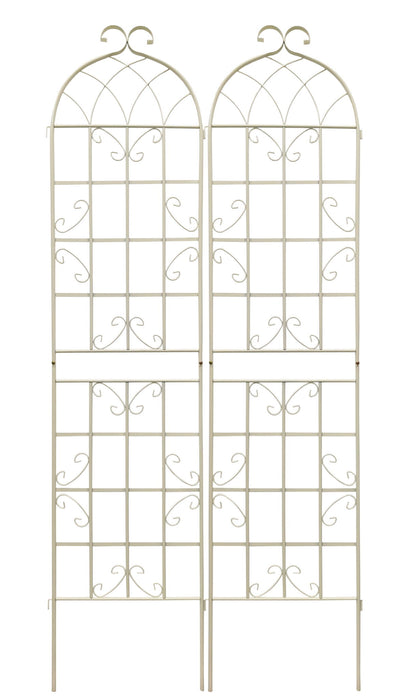 Metal Garden Rustproof Trellis For Climbing Plants Outdoor Flower Support