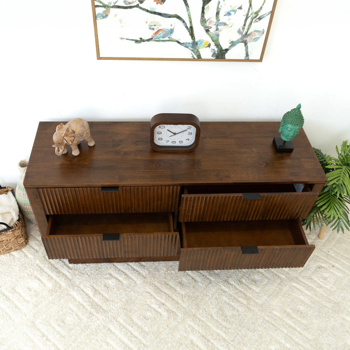 Lola - Dresser With 6 Drawers - Dark Brown
