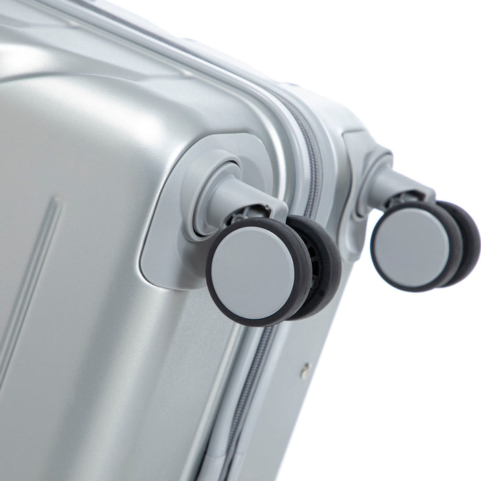 Hard Shell Luggage With Scratch Resistant Surface, 4 Wheels, Combination Lock & Side Hooks