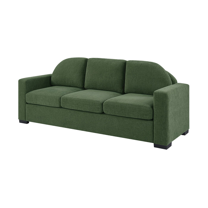Modern 3 Seater Sofa With Curved Backrest
