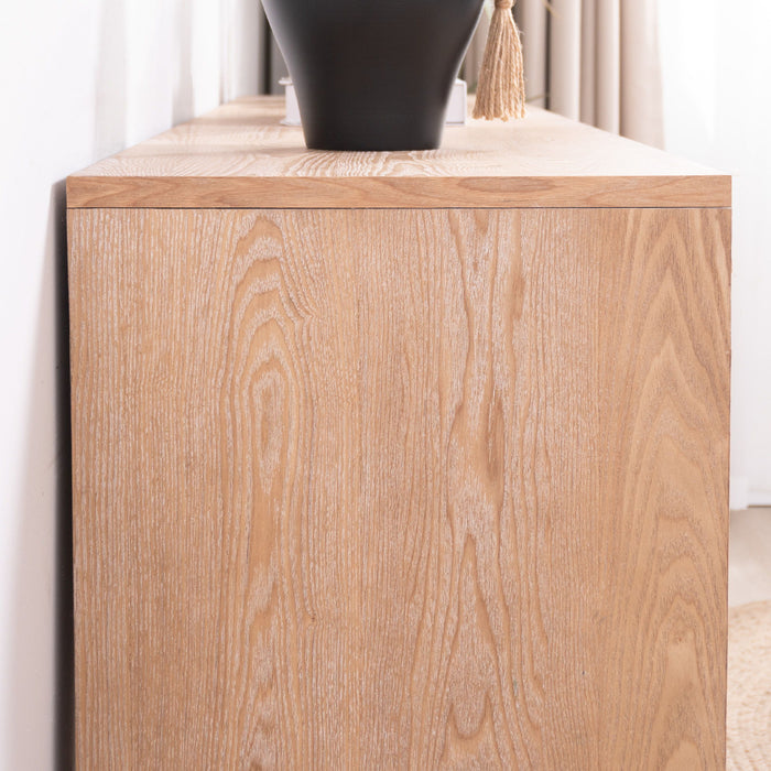 Rustic Wood Console Table With Natural Log Accents, Entryway Table, Narrow Sofa Table, Hallway Accent Table, Modern Farmhouse Style - Natural