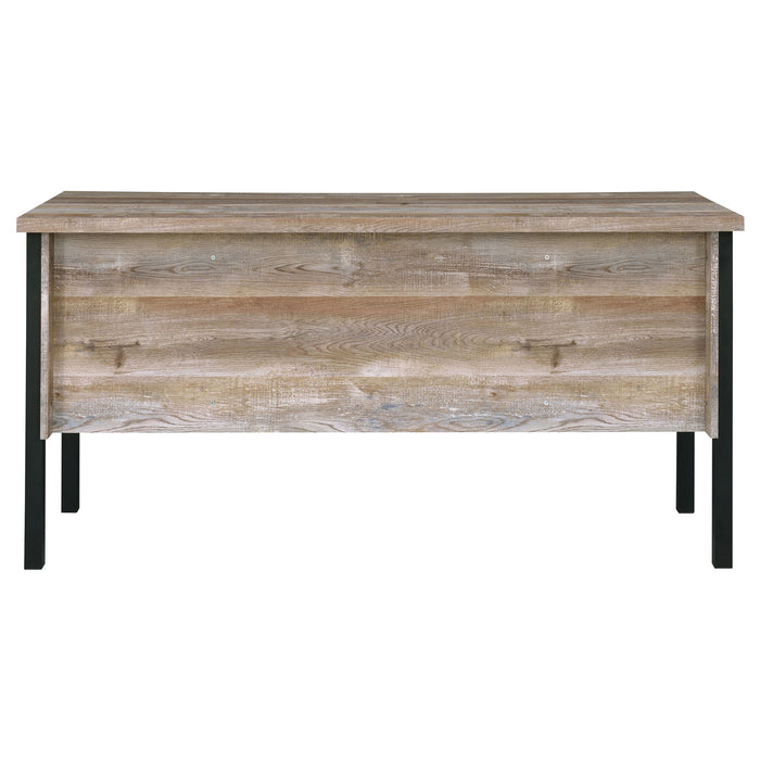 Azura - 4 Drawer Office Desk - Oak