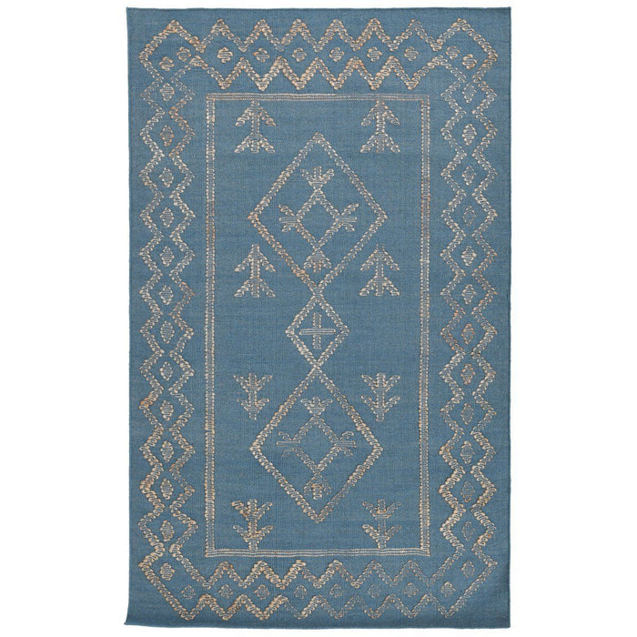 Comporta - 2' x 3' Lagos Rug - Blue / Natural