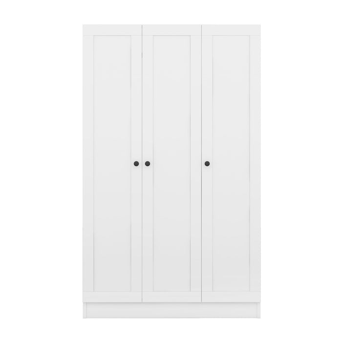 3 Door Shutter Wardrobe With Shelves