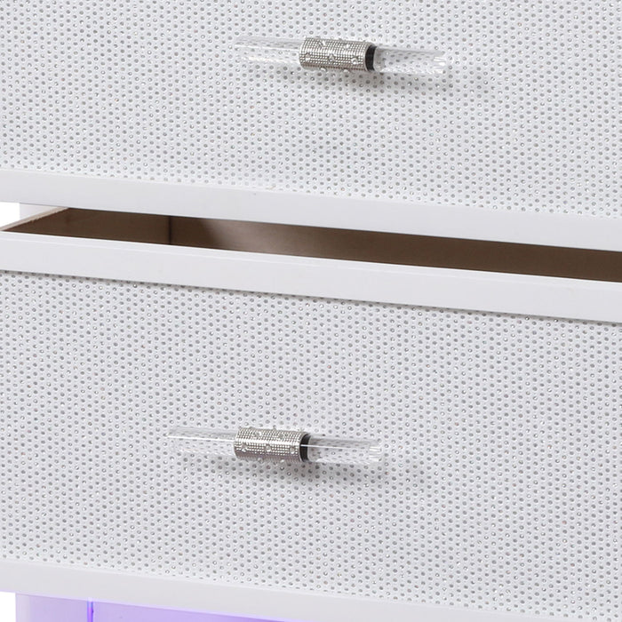 Opium - 2 Drawer Nightstand - White