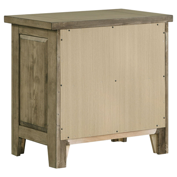 Pelton - 2 Drawer Nightstand - Oak