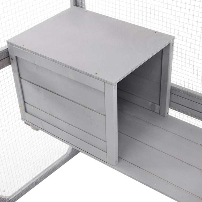 Outdoor Cat House, Diy Cat Enclosure Catio With Double Enter Doors