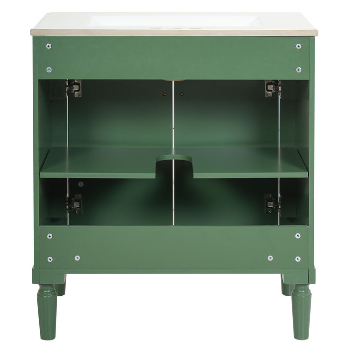 Bathroom Vanity Cabinet With Sink, Soft Close Doors, Storage Cabinet