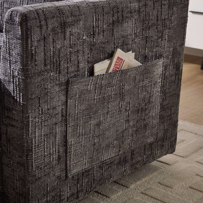 Multifunctional Chenille Recliner Sofa With Storage And Phone Bracket