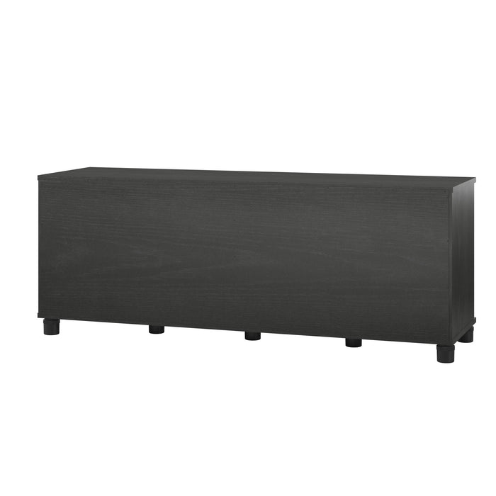 Systembuild Evolution Camberly - Shoe Storage Bench - Black Brown