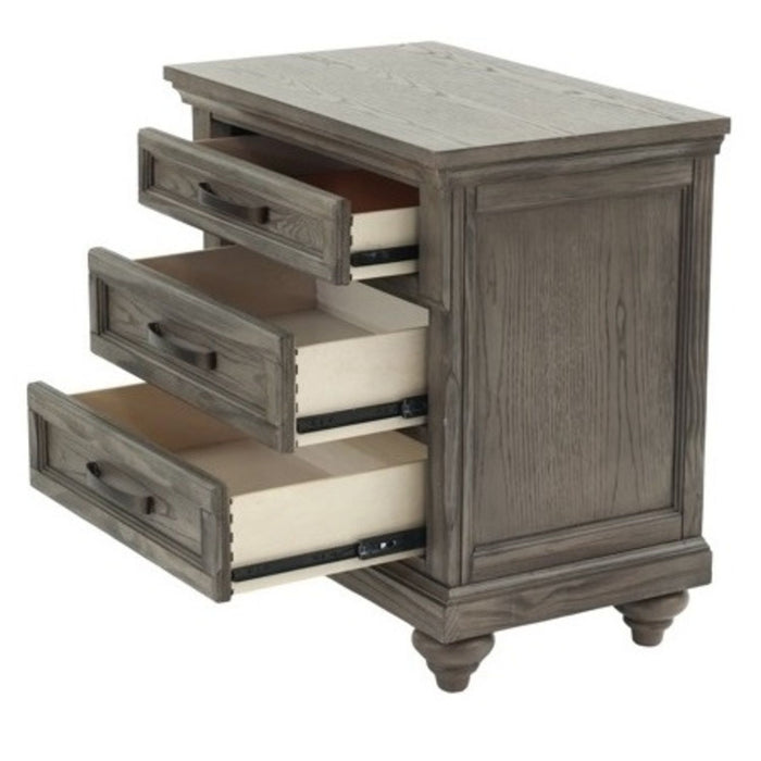 3 Piece Bedroom Set, Bed With 2 Nightstands