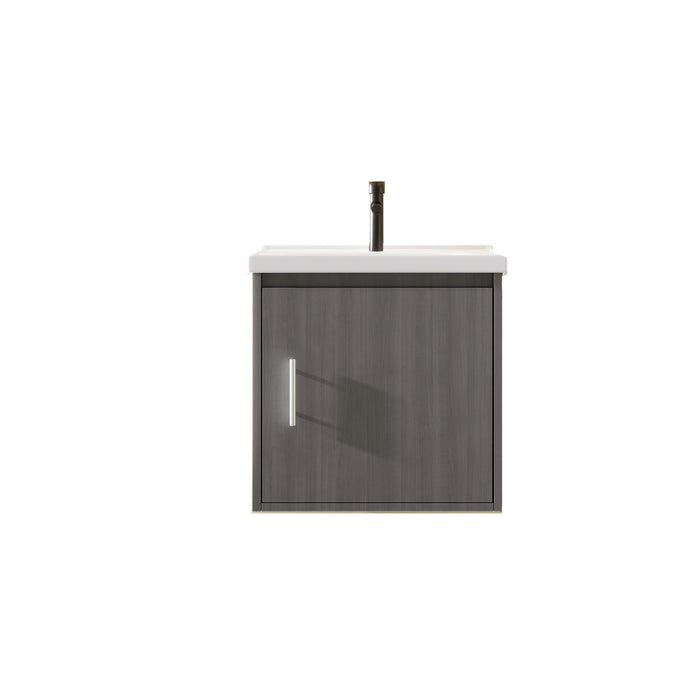 Floating Bathroom Vanity Combo, Wall Mounted Cabinet With Sink & Soft Close Doors For Small Bathrooms