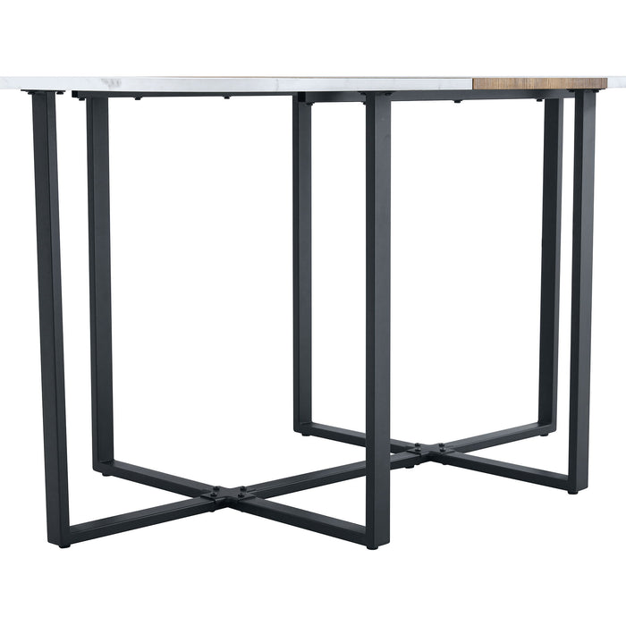 2 Tone Dining Table For Modern Minimalist And Industrial Styles