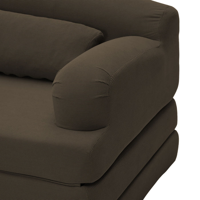 2 Seater Sofa Bed, Compact Foldable Floor Couch