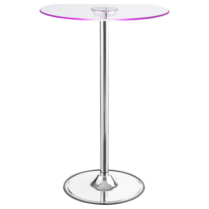 Indra - LED Bistro Table - Chrome
