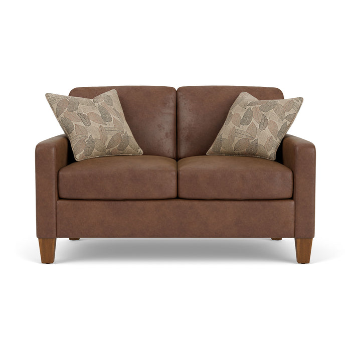 Moxy - Fabric Loveseat With Straight Track Arms