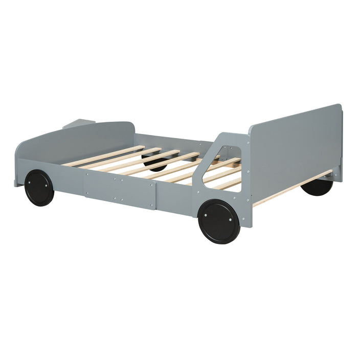 Car Shaped Platform Bed With Wheels