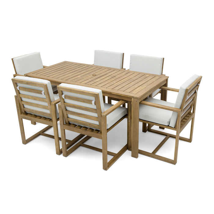 Patio Dining Set Outdoor Dining Table And Chair Set With And Removable Cushions For Patio