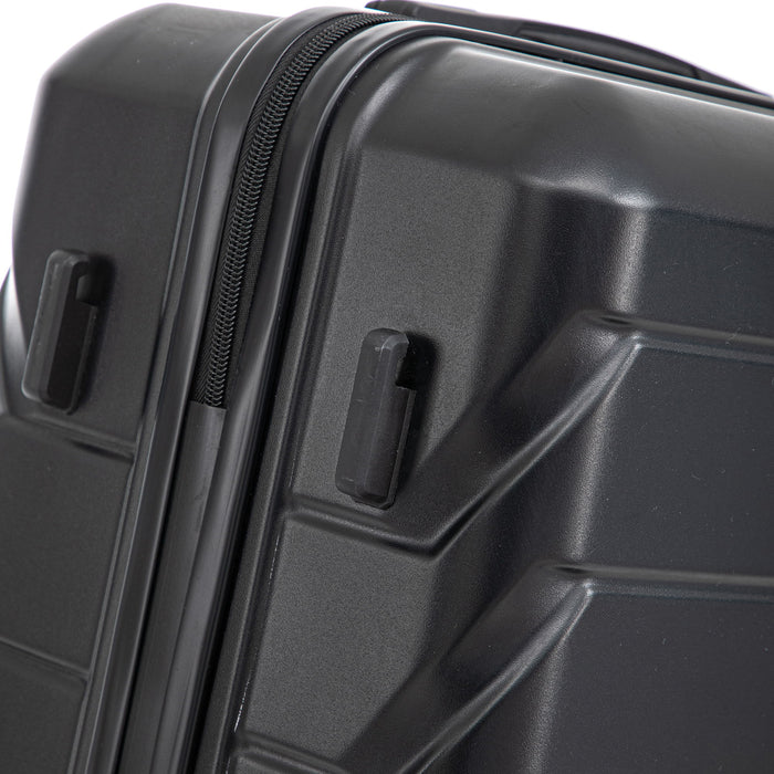 Hard Shell Luggage With Scratch Resistant Surface, 4 Wheels, Combination Lock & Side Hooks