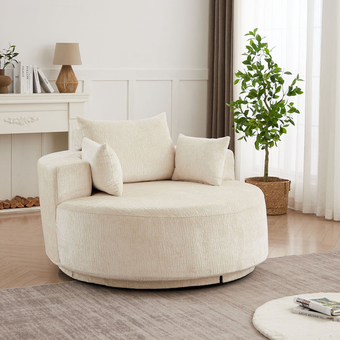 Single 360 Degree Swivel Chair For Living Room