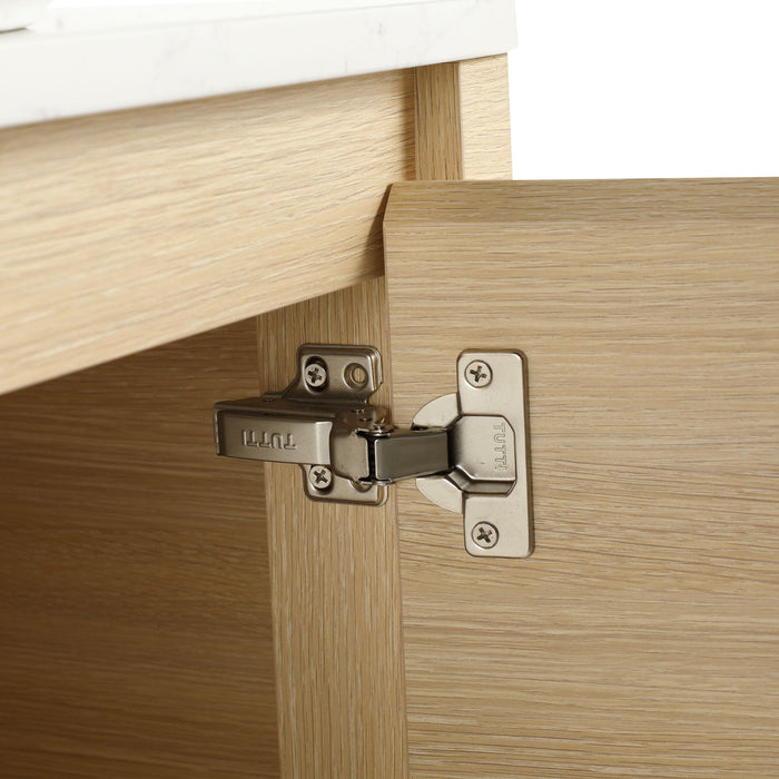 Mounted Bathroom Vanity & Art Sink, Soft Close Door