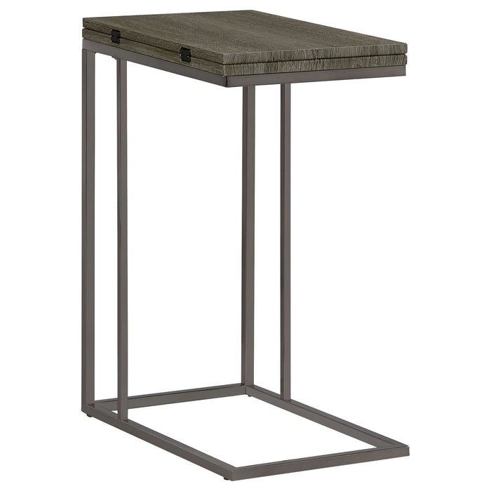 Mortimer - Snack Table With Expandable Top - Gray