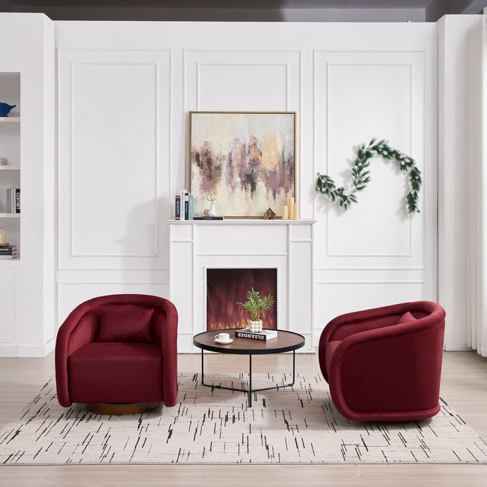 Swivel Accent Chair With 360 Degree Rotating