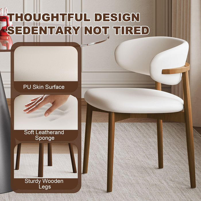 Round Dining Table With With 4 Chairs - Black / Brown