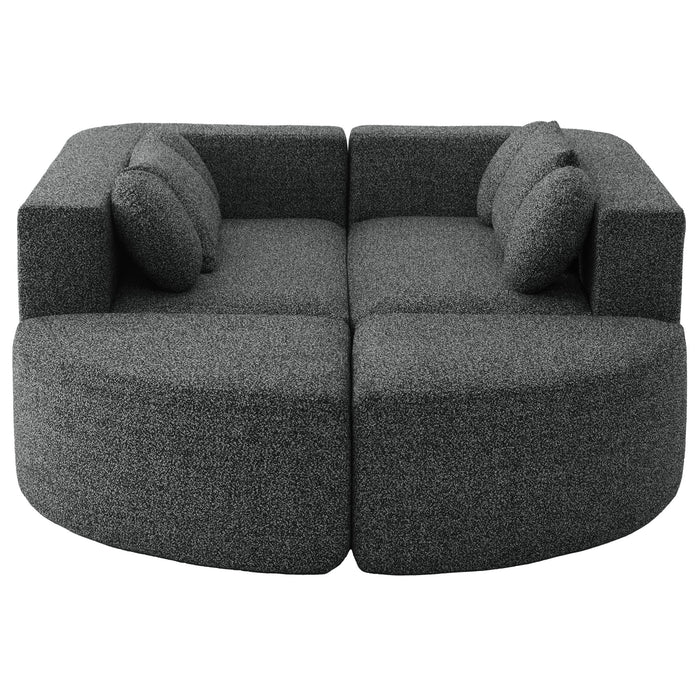 Boneless - Couch Modular Sectional Sofa With Deep Seating And Curved Design