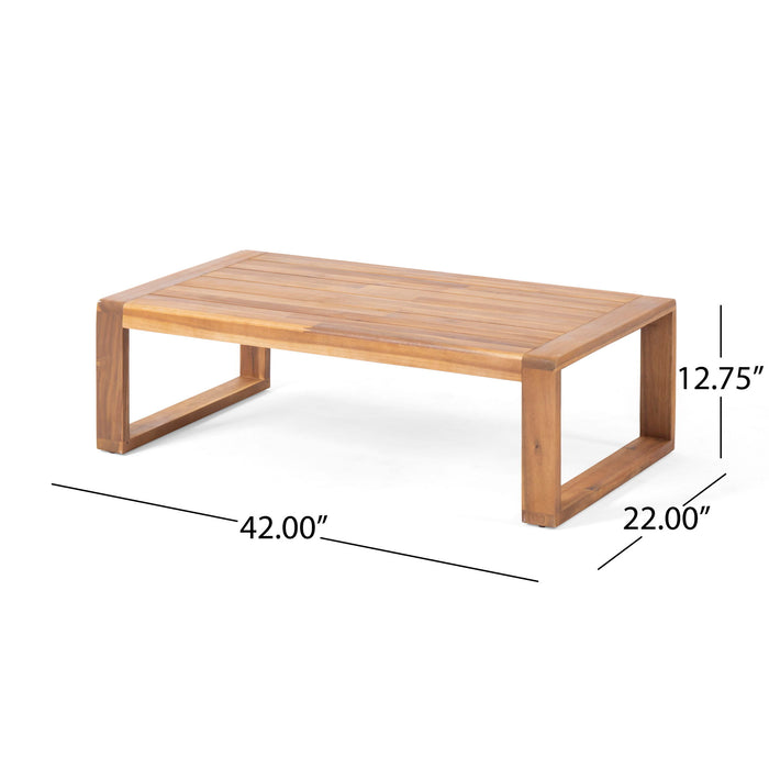 Paloma - Contemporary Loveseat And Coffee Table Set With Weather Resistant Cushions